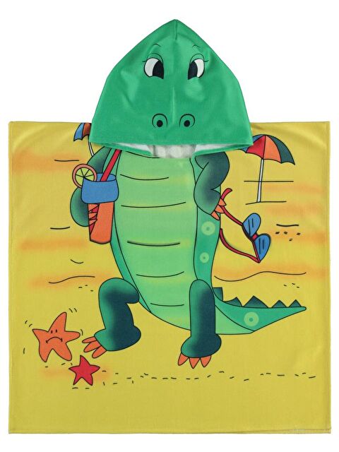 Civil Boys Timsah Baskılı Panço - Sarı Standart - S000485103-20072