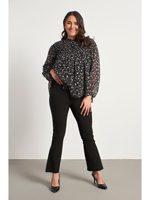 Mylinemoda Beli Lastikli Yırtmaçlı Pantolon - S000242134-19351