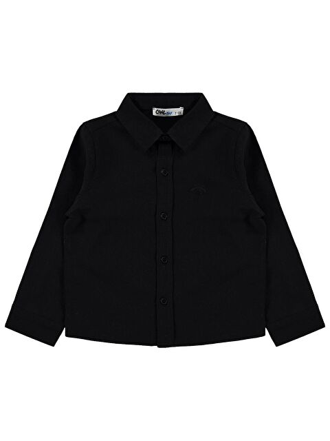 Civil Boys Erkek Çocuk Basic Uzun Kol 2-5 Yaş Gömlek - Siyah