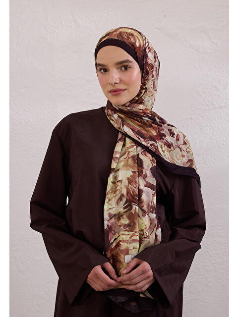 Fresh Scarfs Nerıssa Desen Rami Şal Kahve - S000420282-28102