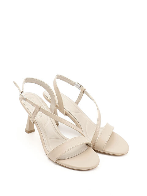 GÖNDERİ(R) Kadın TEN Bantlı Kadeh Ökçe Sandalet