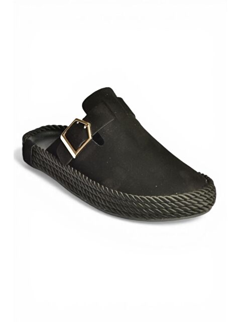 Fox Shoes Siyah Kadın Terlik Y596148402