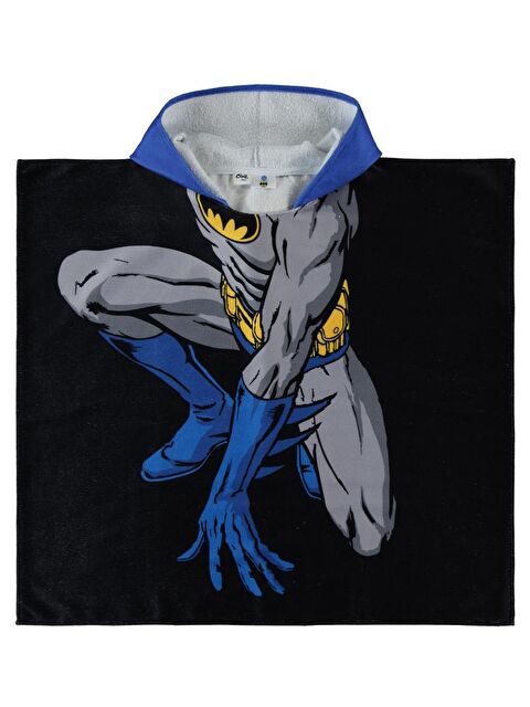 Batman Baskılı Panço - Lacivert Standart - S000485107-21164