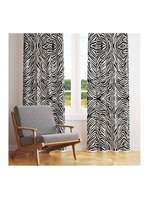 Evmila Süet Dokulu Bohem Figürlü Fon Perde 379 - S000286712-23173