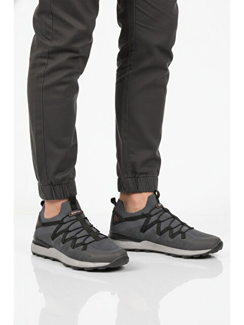 Walkway Füme Fileli Hafif Esnek Bağcıklı Erkek Spor Ayakkabı Bst-650 M - S000509086-33408