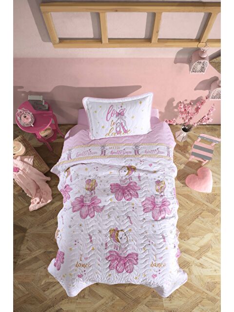 Clasy %100 Pamuk Tek Kişilik Yatak Örtüsü Seti Ballerina - S000376192-20024