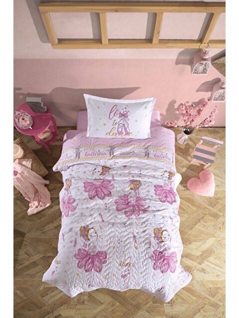 Clasy %100 Pamuk Tek Kişilik Dört Mevsim Set Ballerina - S000376190-20024