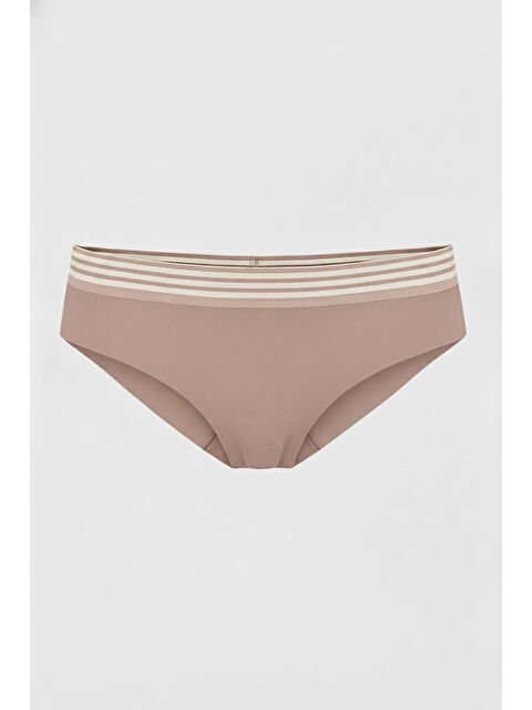 LOYA Koyu Kahve Barbara Dikişsiz Normal Bel Külot