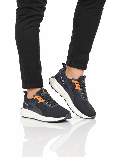 Walkway Lacivert Fileli Hafif Esnek Hafızalı Taban Erkek Spor Ayakkabı Bst-654 M - S000509087-24072