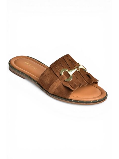 Fox Shoes Taba Kadın Terlik Y291873002
