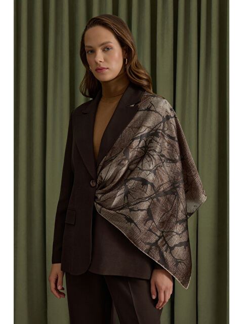 AKER Kahverengi Lyocell Ceket - S000488898-19413