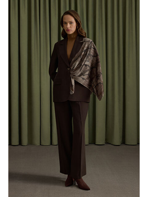 AKER Kahverengi Lyocell Pantolon - S000488900-19413