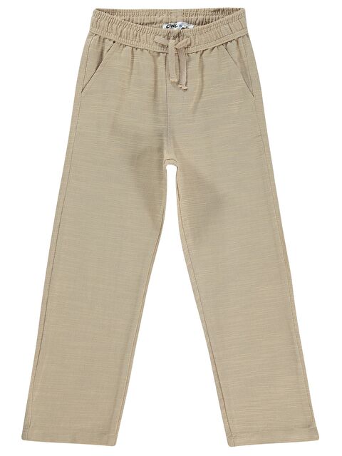 Civil Boys Flamlı Chino 6-9 Yaş Pantolon - Bej