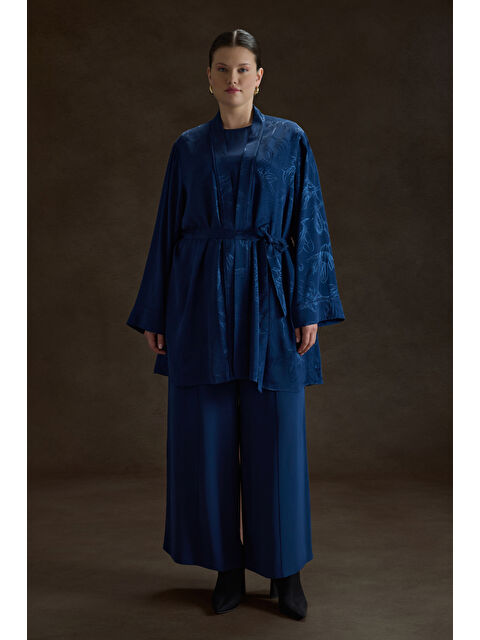 AKER Lacivert Lyocell Pantolon - S000488899-21164