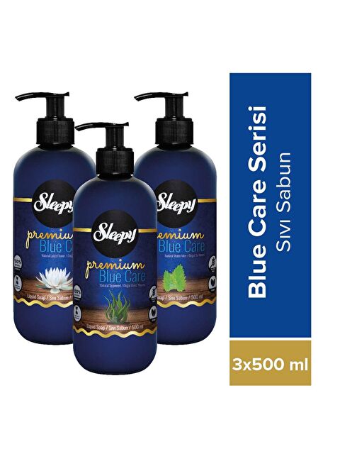 Sleepy Premium Blue Care Serisi Sıvı Sabun 3x500 ml - S000144852-20063