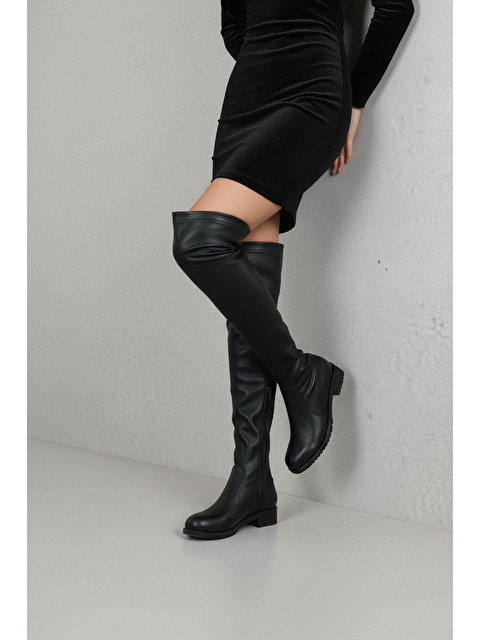 Fox Shoes Siyah Kadın Çizme V726777702 - S000492578-6381