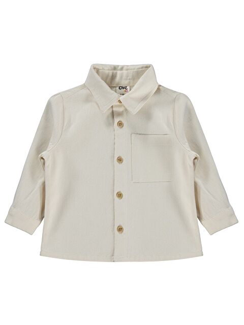 Civil Baby Basic Cepli 6-18 Ay Gömlek - Ekru