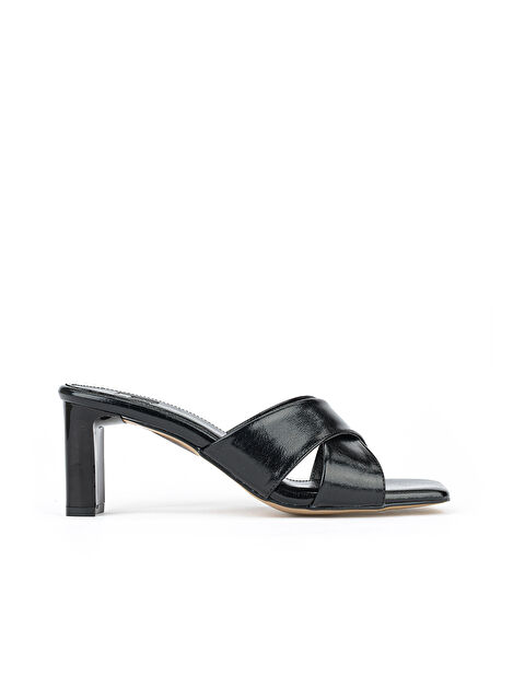 Ziya Ayakkabı Kadın Topuklu Terlik 161996Z610 Siyah - S000497881-19351