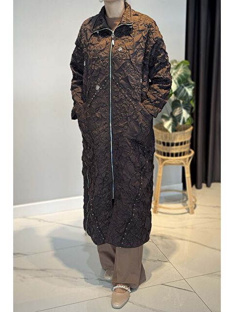 Remsa Torba Cepli Star Kap Ceket 6895 Kahverengi - S000463851-19413