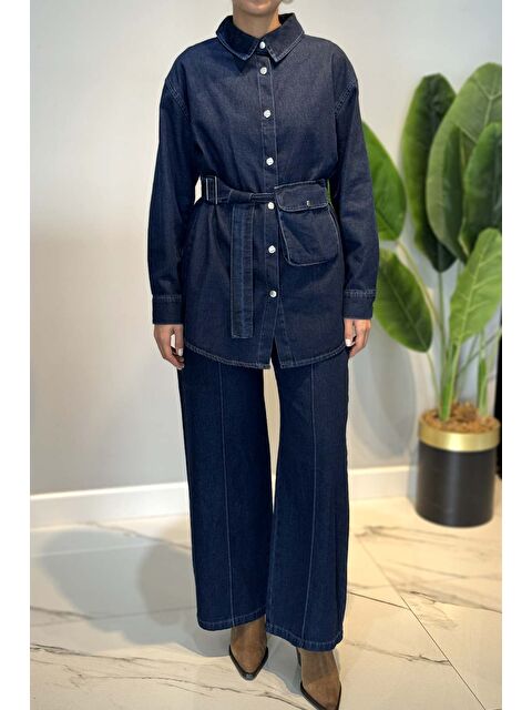 Remsa Pamuklu Denim Takım 7430 Mavi - S000463857-17234