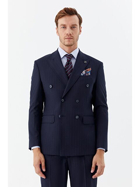 Sabri Özel Takim Elbise Lacivert