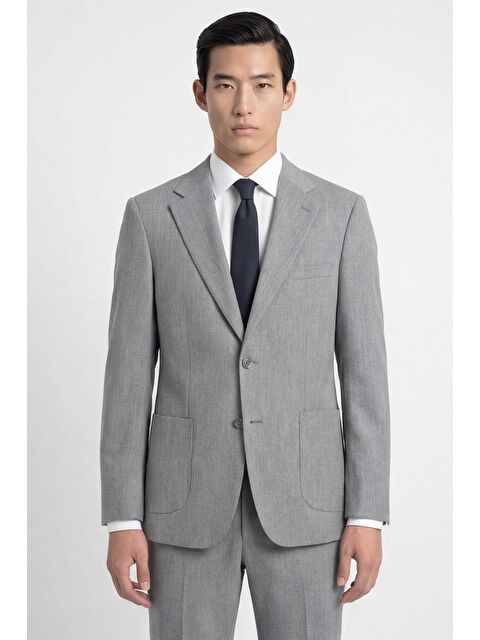 Sabri Özel Takım Elbise Açık Gri - S000524018-20600