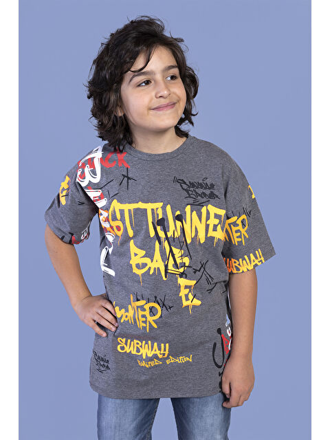 Toontoykids Erkek Çocuk Komple Baskılı Tişört - S000417877-29666