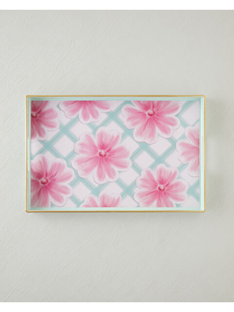 English Home Bright Floral PP Tepsi 40x26 cm Renkli - S000508678-10231