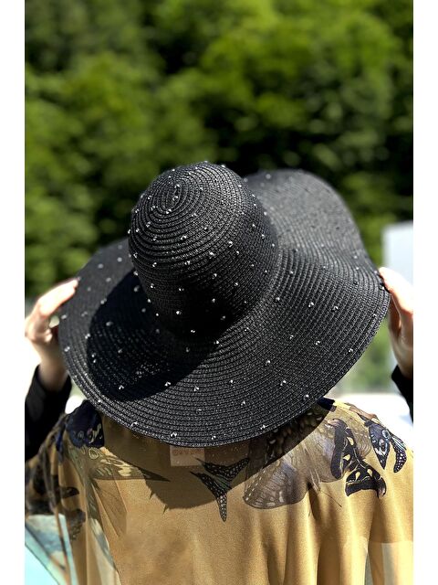 Remsa Mayo Taşlı Hasır Şapka RŞ-96 Siyah - S000216605-19351