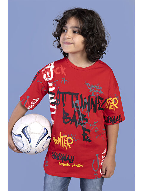 Toontoykids Erkek Çocuk Komple Baskılı Tişört - S000417877-20045