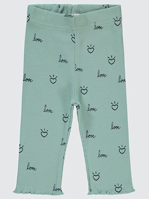 Civil Baby Kız Bebek Tayt 6-18 Ay Çağla Yeşili - S000330780-19972