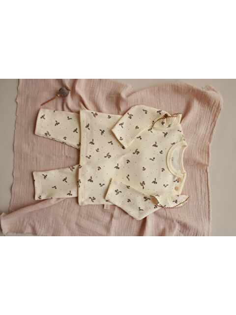 Oh La La Koala For Little Ones Kiraz Baskılı Fancy Girls Alt Üst Takım - S000501771-19966