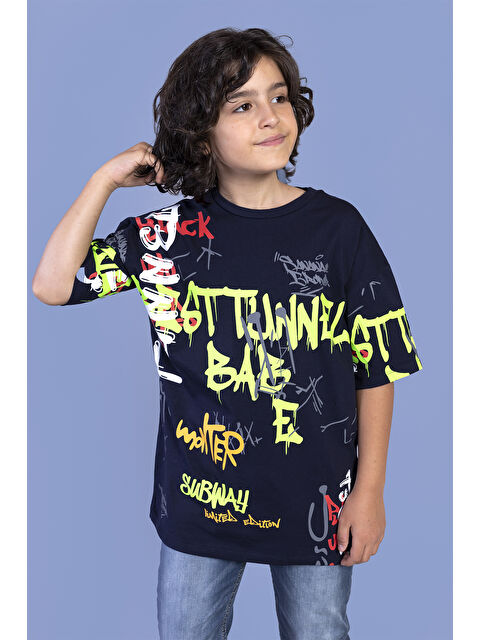 Toontoykids Erkek Çocuk Komple Baskılı Tişört - S000417877-21164