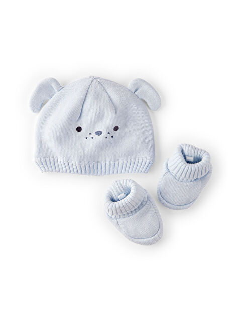 Carter's Erkek Bebek Mavi Şapka-Patik