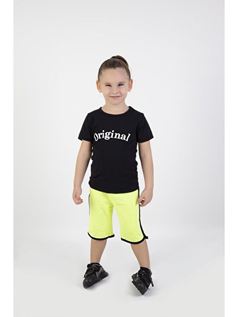 Harika Kids Erkek Çocuk Orijinal Baskılı Basic Kaprili Takım 1-9 Yaş - S000157616-19351