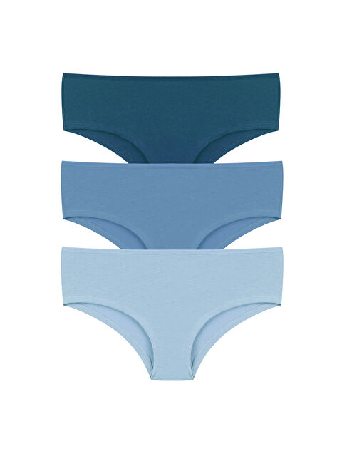 Koza İç Giyim Kadın Pamuklu 3'lü Elastanlı Hipster Külot - S000504863-20055