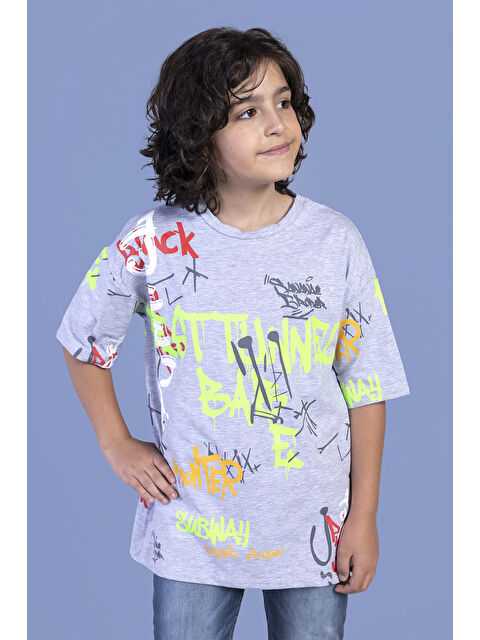 Toontoykids Erkek Çocuk Komple Baskılı Tişört - S000417877-20600