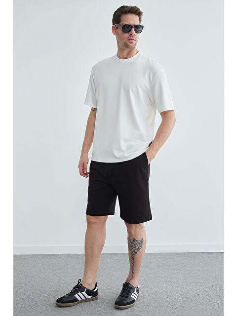 Fullamoda Beli Lastikli Bağcıklı Cepli Şort - S000514146-19351