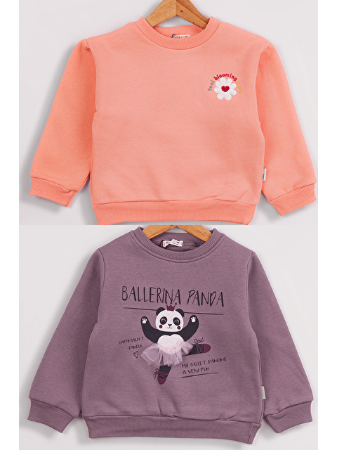 Miss Tuffy Kız Çocuk 2'li Paket Basic Sweatshirt - S000305213-20042