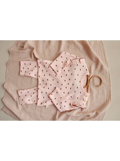 Oh La La Koala For Little Ones Kalp Baskılı Fancy Girls Alt Üst Takım - S000501772-20024