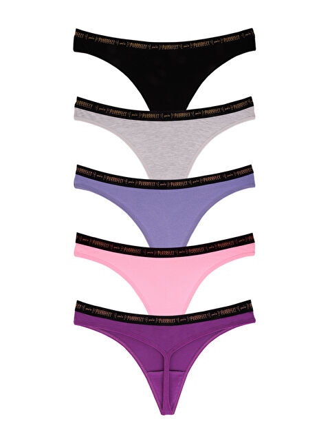 Dominant Kadın Pamuklu Tanga 5'li Paket - S000284023-27074