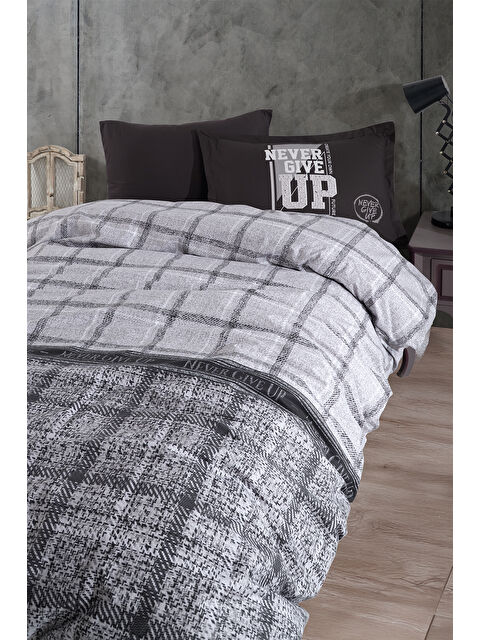 Clasy %100 Pamuk Nevresim Takımı Tek Kişilik GiveUp - S000318818-29666