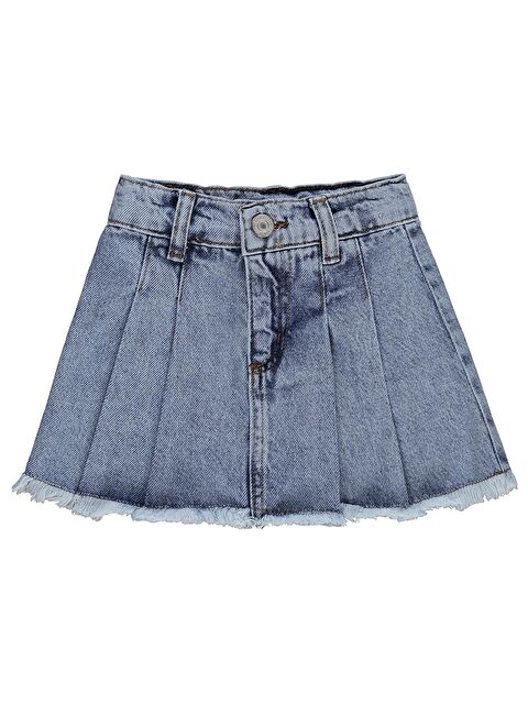 Civil Girls Pileli 2-5 Yaş Etek - Mavi