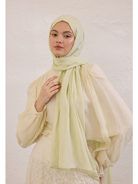 Fresh Scarfs Soft Viskon Şal Uçuk Yeşil - S000414328-29460