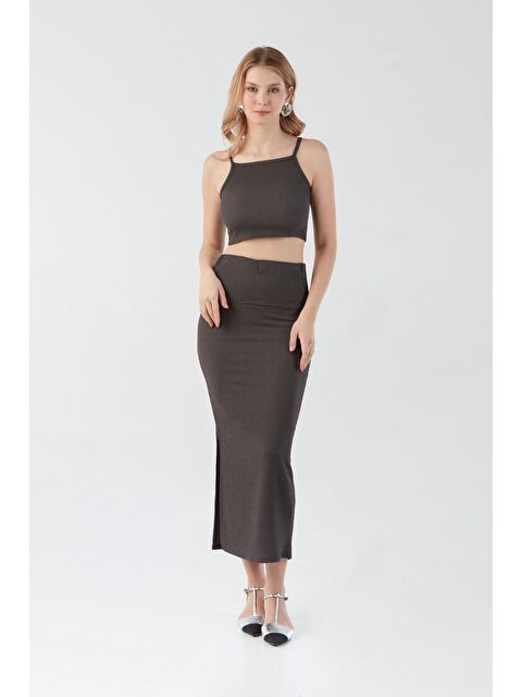 Fullamoda Bürümcük Kumaş Kare Yaka 2 Li Takım - S000380974-29666