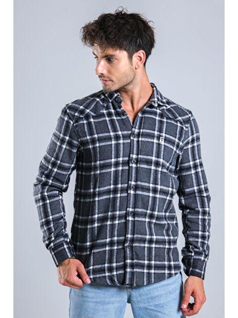 Stilkombin Kareli Kışlık Erkek Oduncu Gömlek MAR 4161 - S000114278-29666