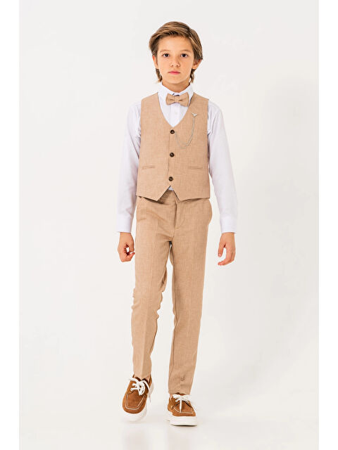 Myhanne Papyonlu Yelekli Takım Elbise 3003 - S000357125-19966