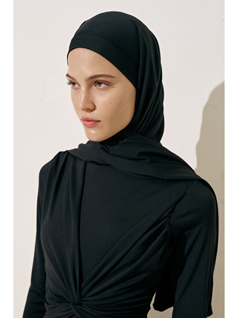 Manuka Bone Bağlamalı Mayo Şal Siyah - S000427518-19351