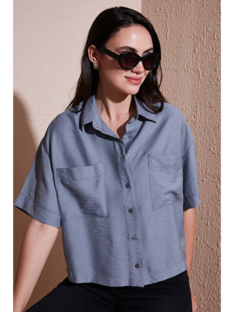 Lela Regular Fit Cep Detaylı Kısa Kollu Gömlek 6778568 - S000384197-20600
