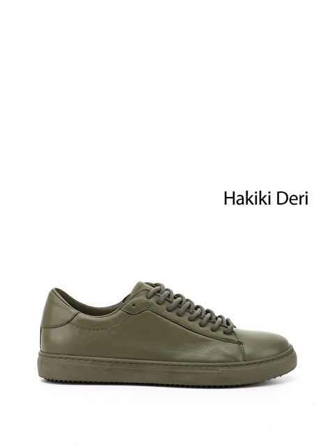 GÖNDERİ(R) Kadın YEŞİL Bağcıklı Termo Taban Hakiki Deri Sneaker - S000493062-18194